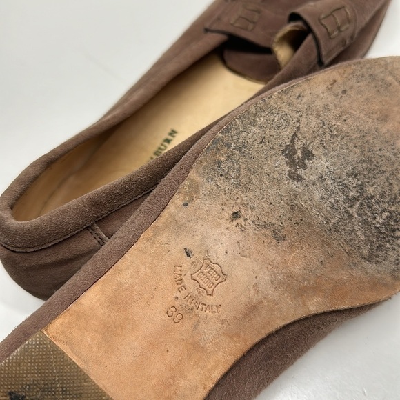 Ann Mashburn Summer Loafers Suede Slip On Shoes Loafer Tobacco Brown Size 39 / 9 - Picture 10 of 11